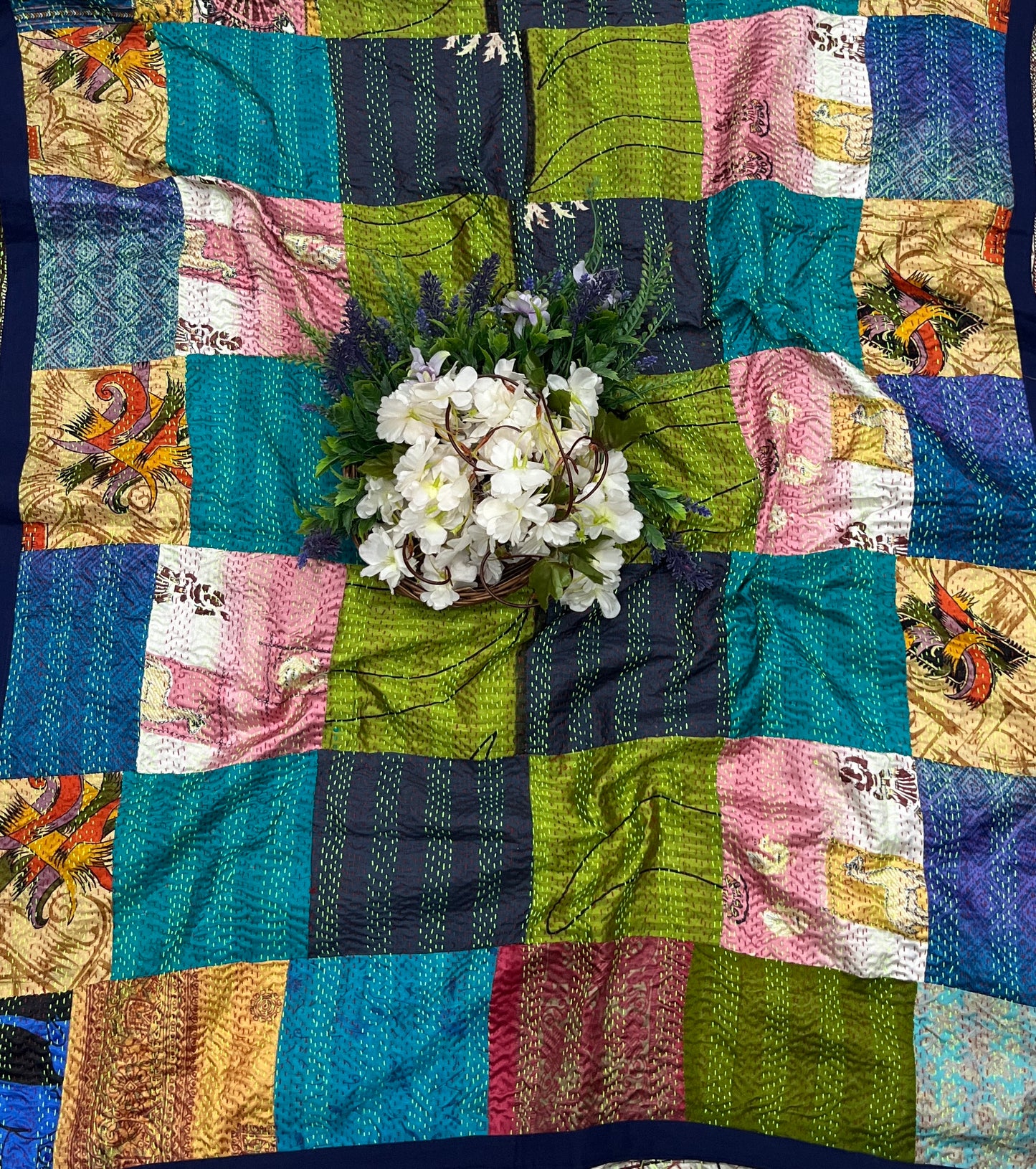 70A Cotton Blue Suit Fabric / CKC Cotton Bazaar