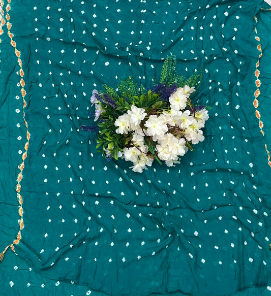 401A Gajji Silk Sea Blue Suit Fabric / CKC Jaipuri Suits