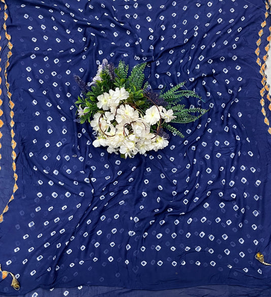 399A Gajji Silk Blue Suit Fabric / CKC Jaipuri Suits