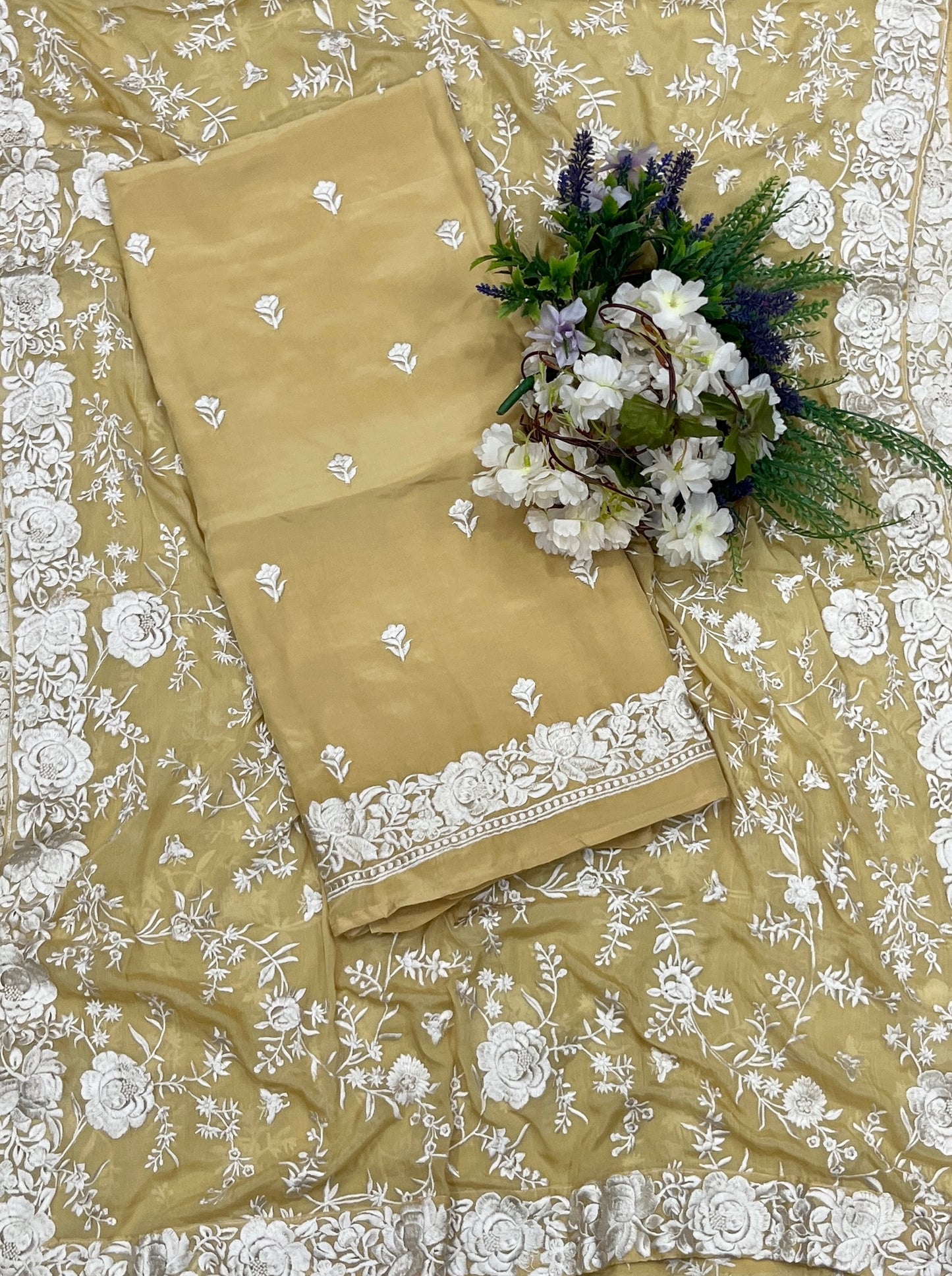 418A Crepe Skin Suit Fabric/ CKC Partywear Collection