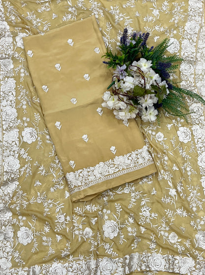 418A Crepe Skin Suit Fabric/ CKC Partywear Collection
