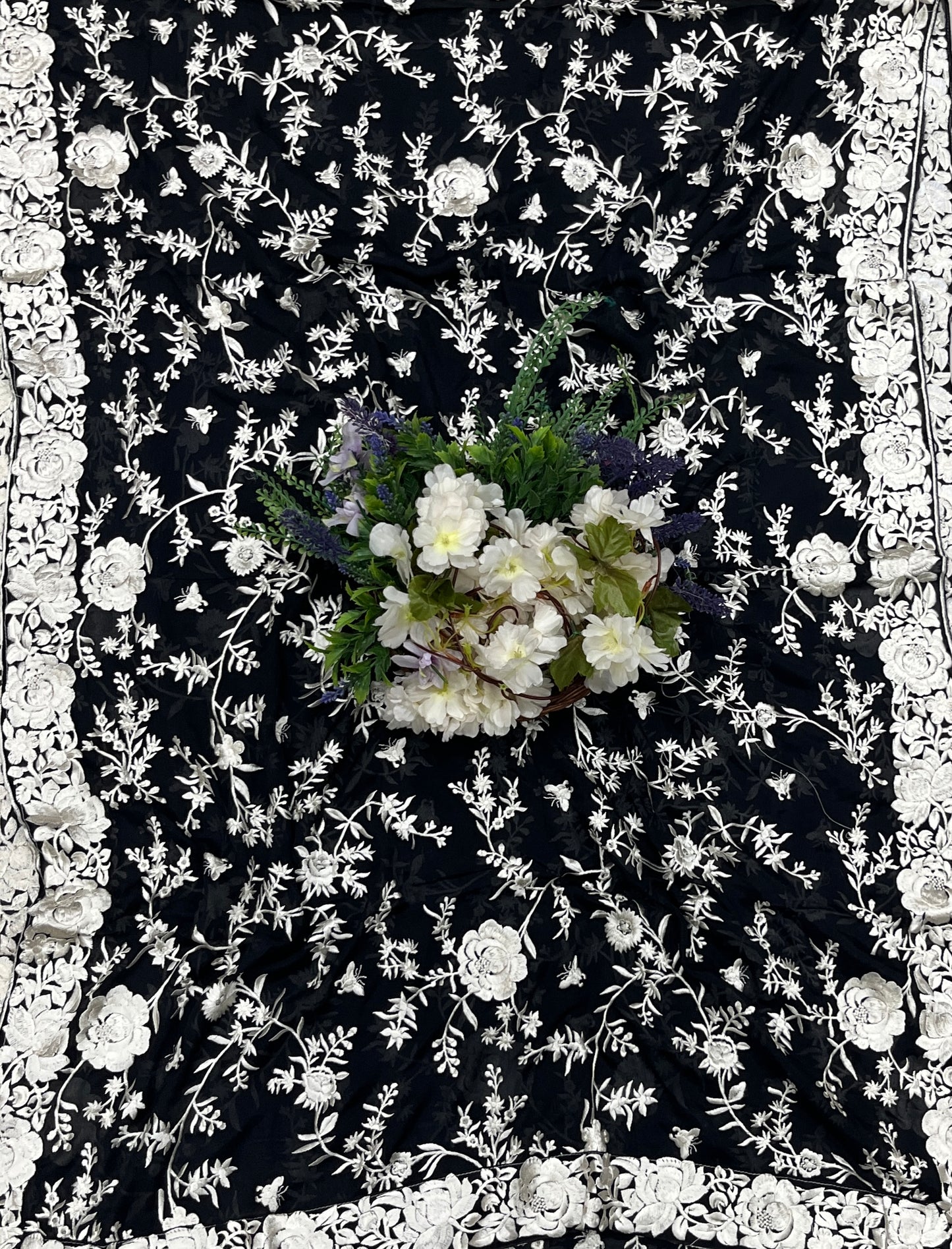 419A Crepe Black Suit Fabric/ CKC Partywear Collection