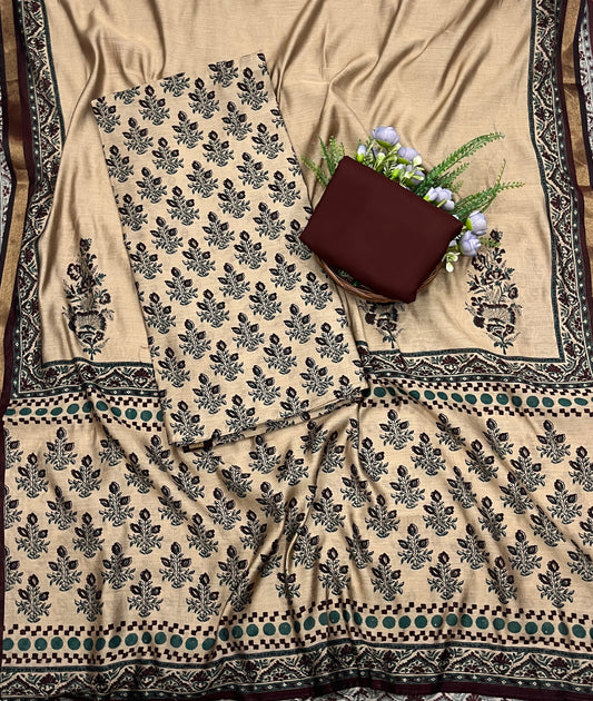 438A Maheshwari Skin Suit Fabric / CKC Maheshwari Suits