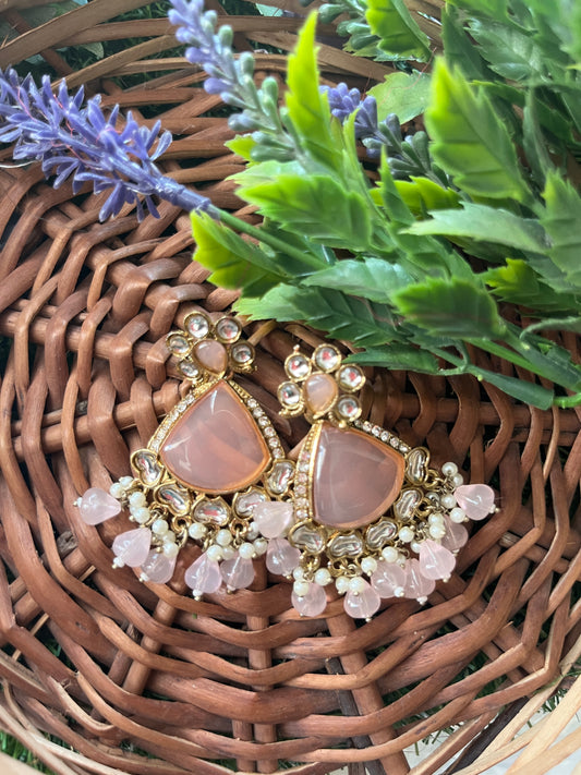 Kundan Pink Earings Set /CKC Jewels