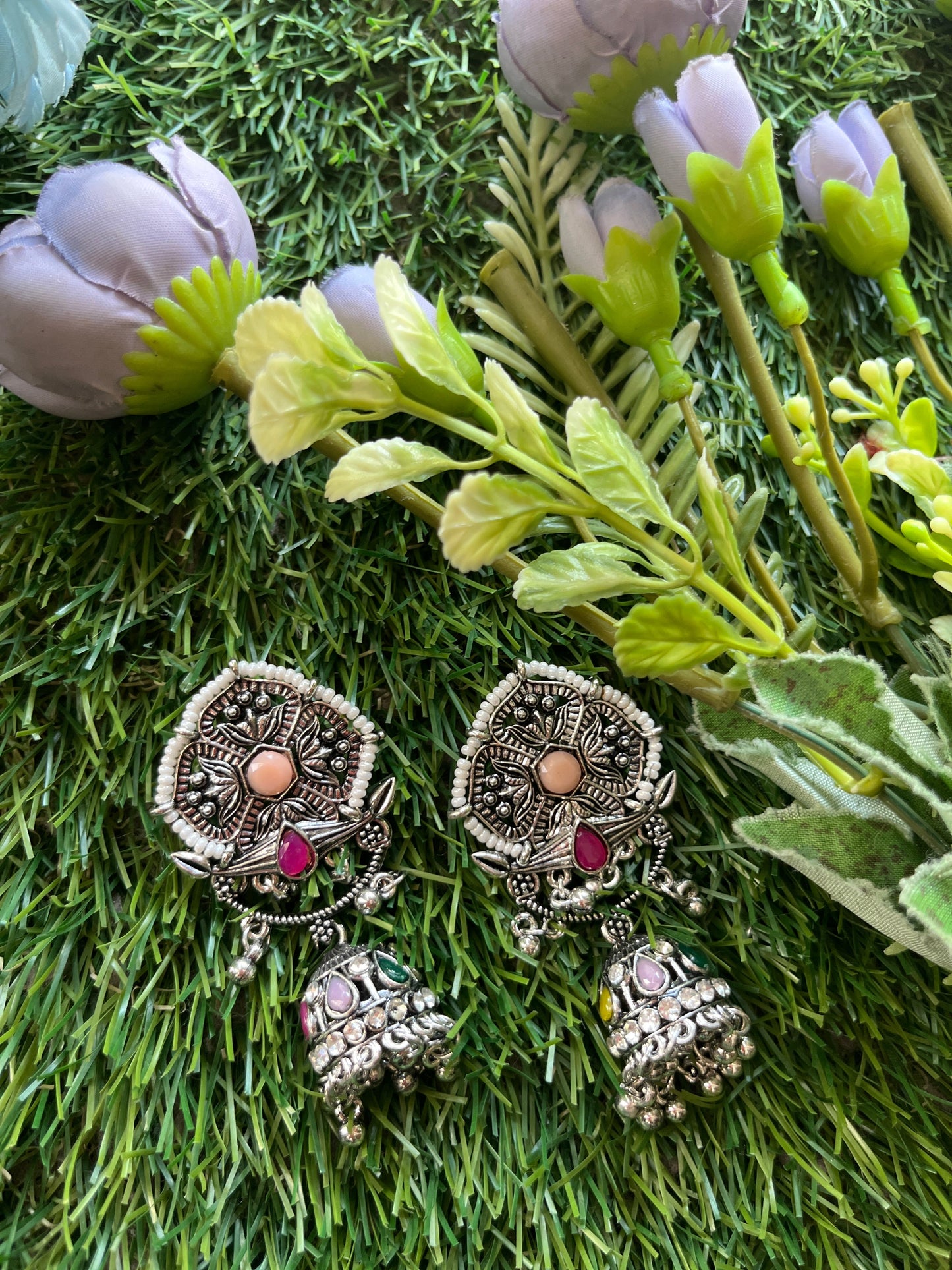 Jhumka Silver Earing Set /CKC Jewels