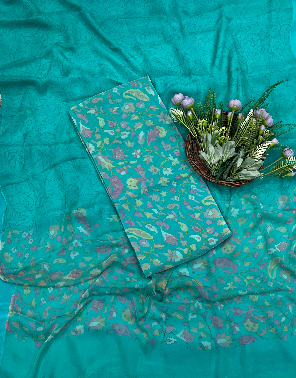 467A Crepe Sea Green Suit Fabric / CKC Crepe Suits