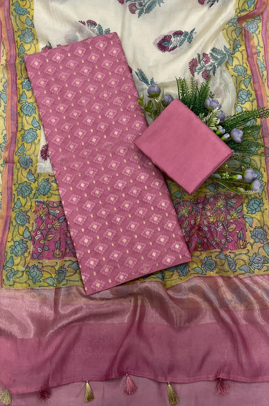 536A Pure Mul Cotton Pink suit Fabric/ CKC Mul Cotton