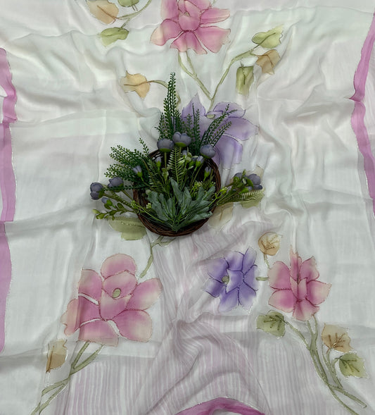 554A Chiffon Light Lilac Suit Fabric / CKC Chiffon Suits