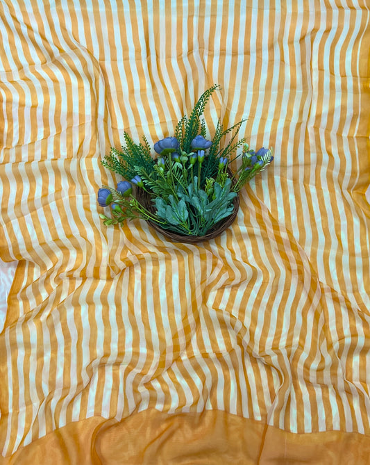 572A Georgette Yellow Suit Fabric / CKC Georgette Suits
