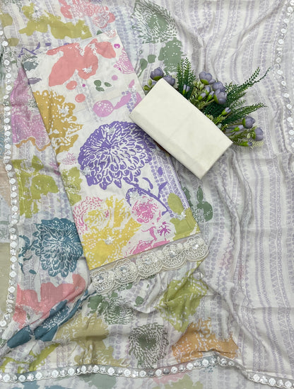 645A Cotton Cream Suit Fabric / CKC Cotton Bazaar