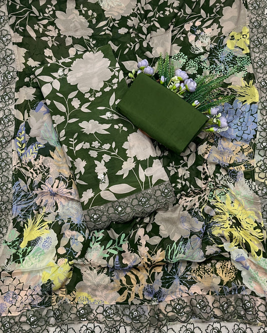 636A Muslin Green Suit Fabric / CKC Muslin Suits