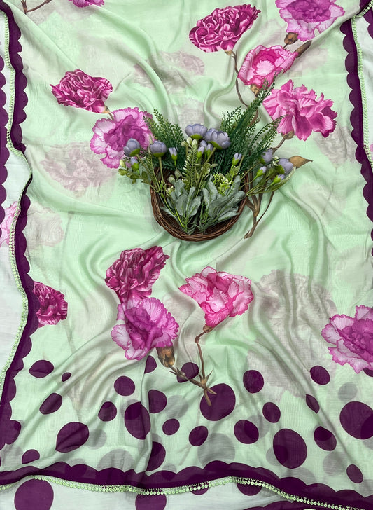 626A Cotton Light Pista Green Suit Fabric / CKC Cotton Bazaar