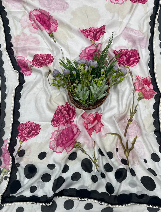 624A Cotton Cream Suit Fabric / CKC Cotton Bazaar