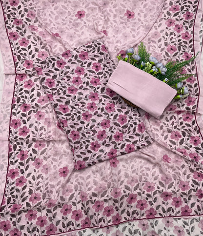 628A Georgette Nude Pink Suit Fabric / CKC Georgette Suits