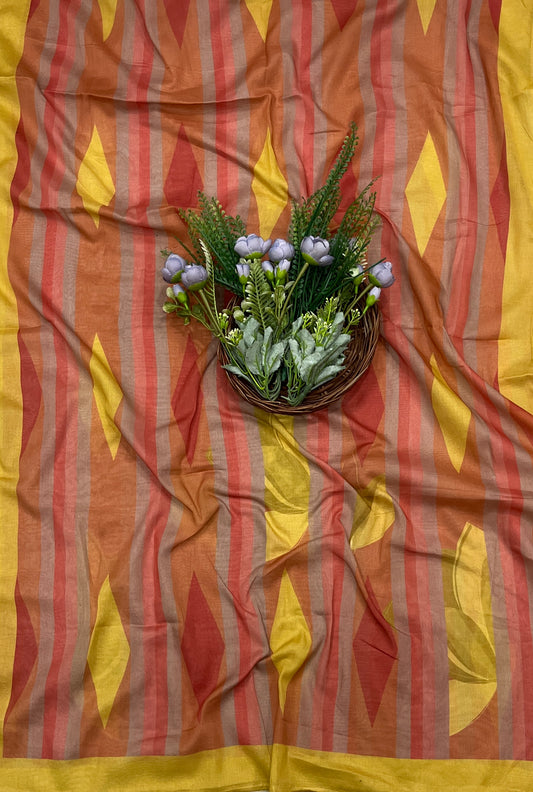 637A Cotton Yellow Suit Fabric / CKC Cotton Bazaar