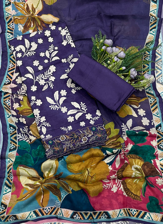 617A Muslin Purple Suit Fabric / CKC Muslin Suits