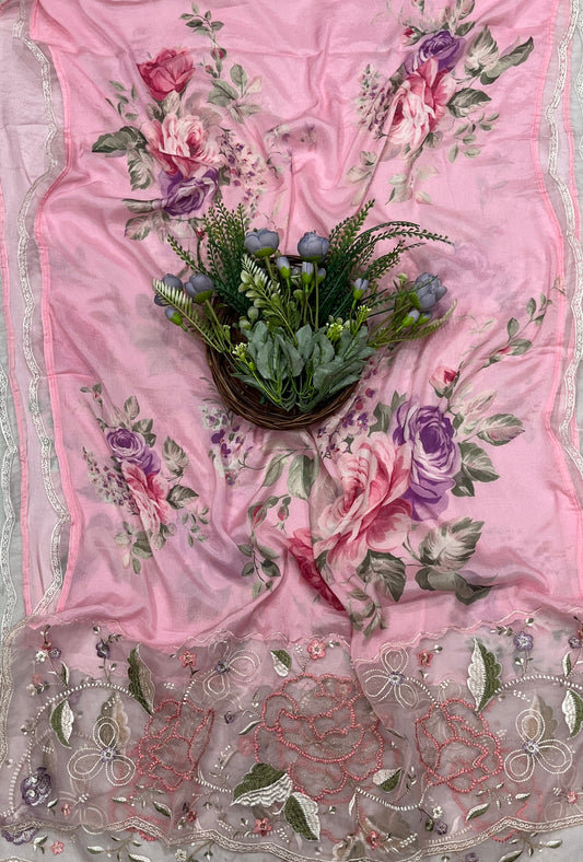 691A Cotton Light Peach Suit Fabric / CKC Cotton Bazaar