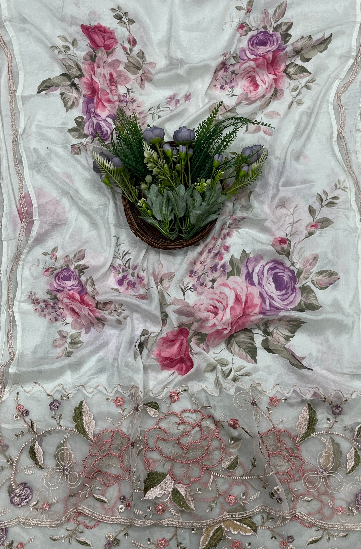 692A Cotton Cream Suit Fabric / CKC Cotton Bazaar