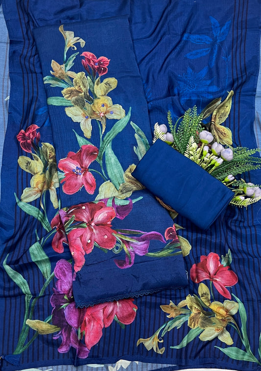 687A Muslin Blue Suit Fabric / CKC Muslin Suits