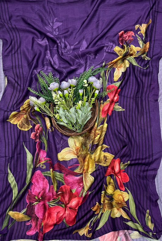 689A Muslin Purple Suit Fabric / CKC Muslin Suits
