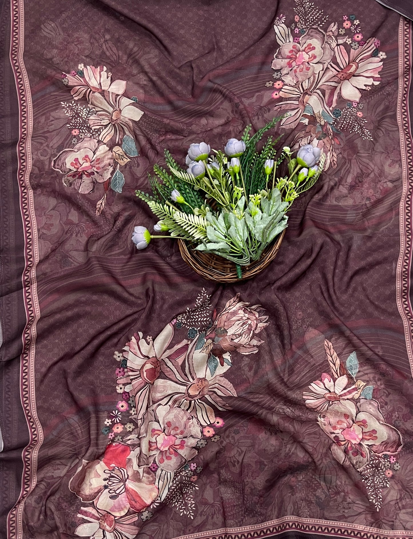 665A Muslin Wine Suit Fabric / CKC Muslin Suits