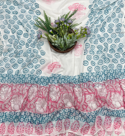 707A Cotton Pink Suit Fabric / CKC Cotton Bazaar