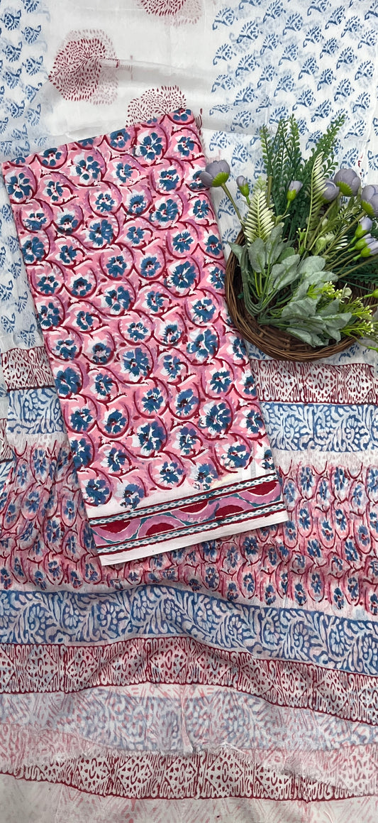 708A Cotton Peach Suit Fabric / CKC Cotton Bazaar