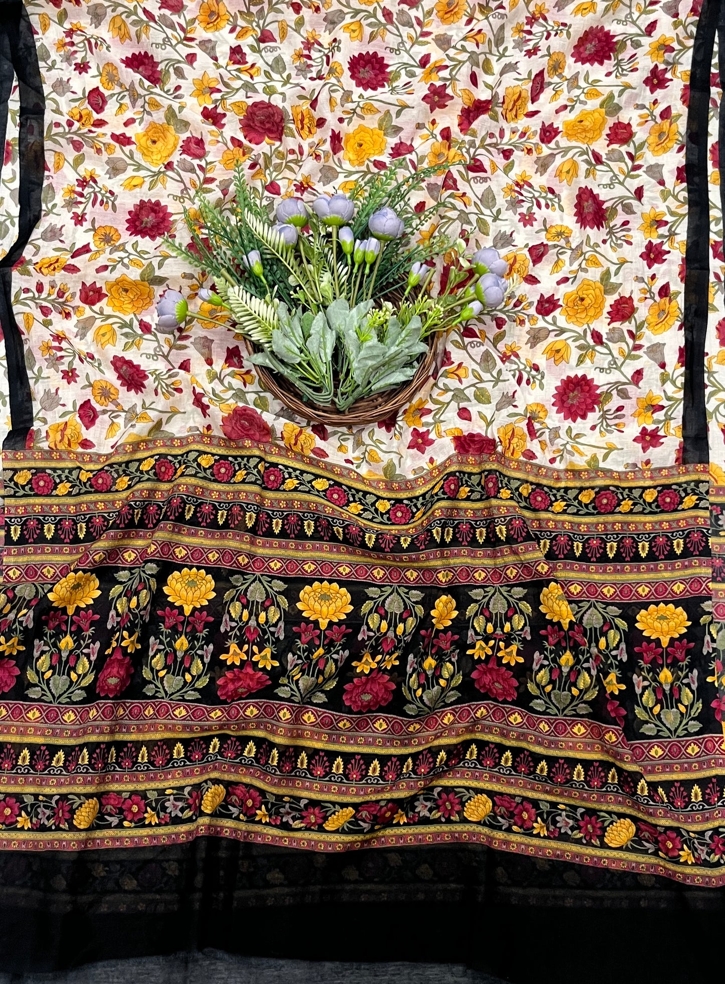 765A Mul Cotton Black Suit Fabric/ CKC Mul Cotton