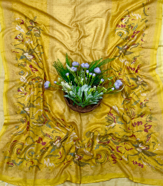 726A Cotton Yellow Suit Fabric / CKC Cotton Bazaar
