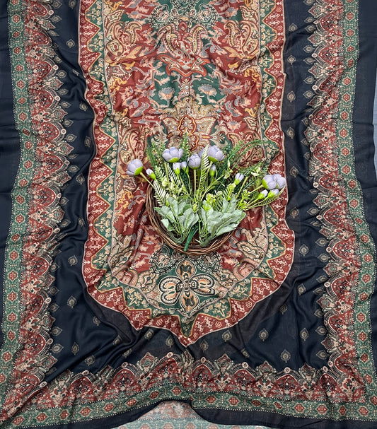 736A Cotton Black Suit Fabric / CKC Cotton Bazaar