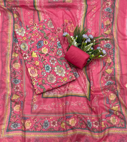 797A Cotton Carrot Red Suit Fabric / CKC Cotton Bazaar
