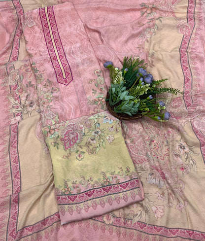 803A Crepe Light Peach Suit Fabric / CKC Crepe Suits