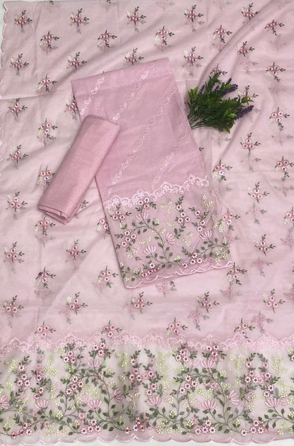 48B Mul Cotton Dusty Pink Suit Fabric / CKC Mul Cotton