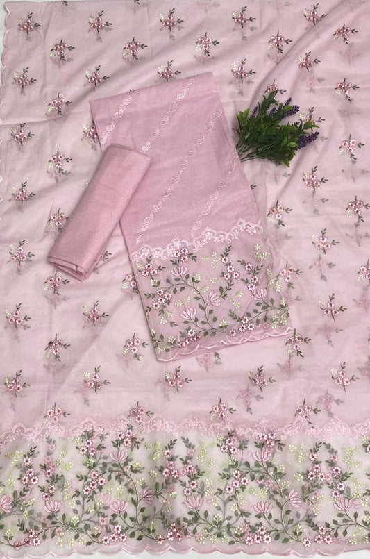 Mal Cotton Dusty pink Suit Fabric / Cotton Bazaar