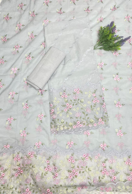 Mal Cotton Dusty Grey Suit Fabric / Cotton Bazaar