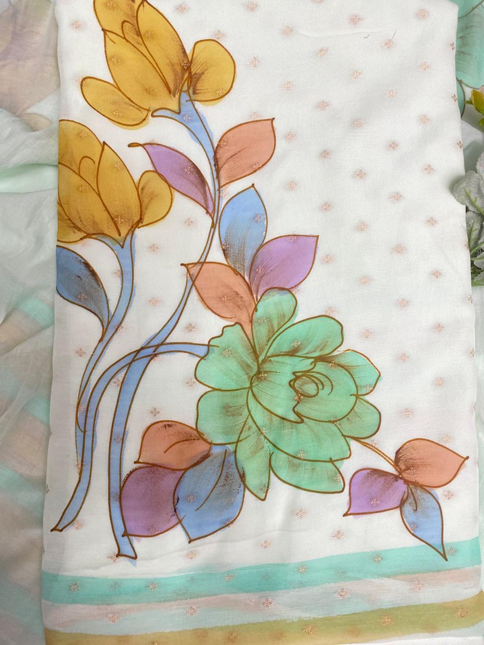 Mal Cotton Sea Green Suit Fabric /Easy Breezy