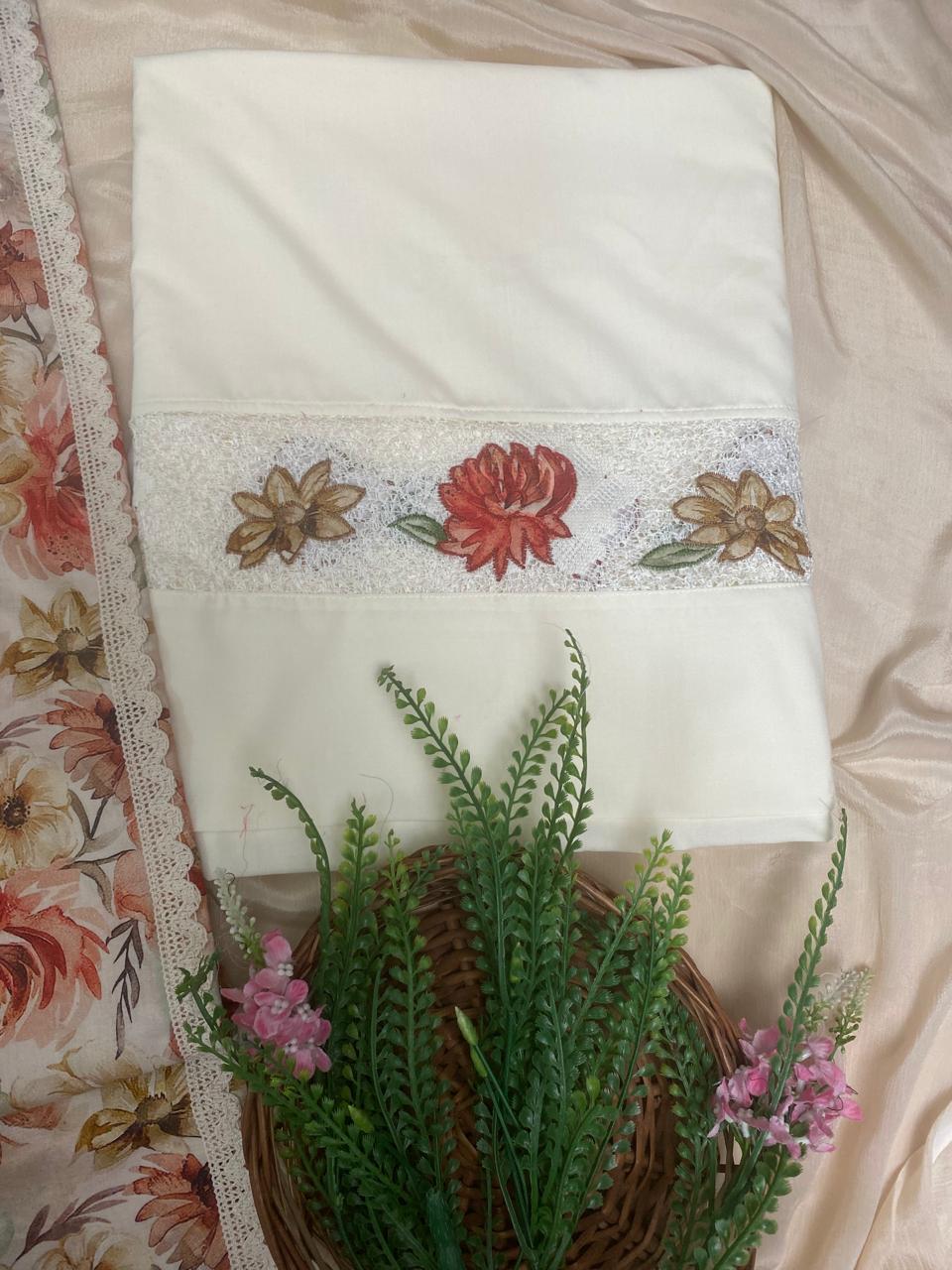 Cotton Muslin Skin Suit Fabric / Magic Of Resham 2025