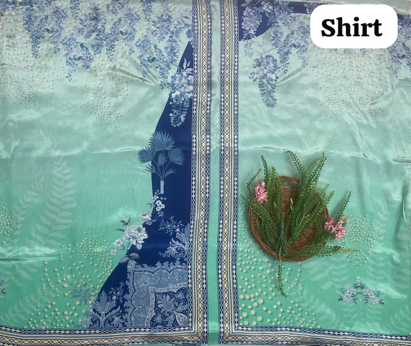 Crepe Sea Green Co-Ord Set Fabric / Co-Ord Set Collection