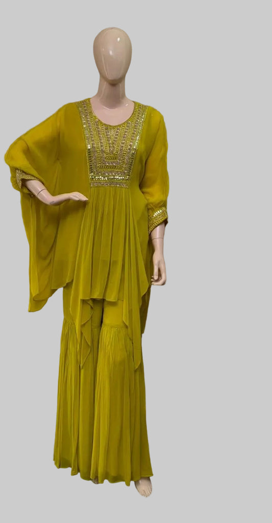 Georgette Green Stitched Co-Ord Set / CKC Co-Ord Set Collection