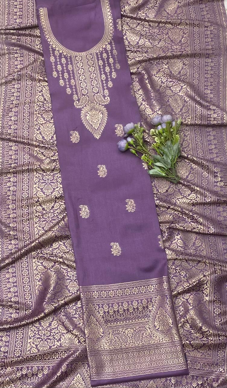 Pashmina Lilac Suit Fabric/ CKC Winter Suits