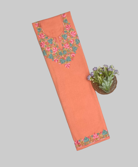 Pashmina Peach Phiran Set Fabric / CKC Phiran Collection