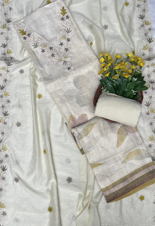 Linen Off White Suit Fabric / CKC Linen Suits