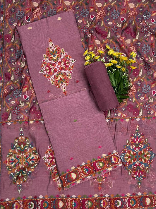 जॉर्जेट सी ग्रीन सूट फ़ैब्रिक / ईज़ी ब्रीज़ी PT-3