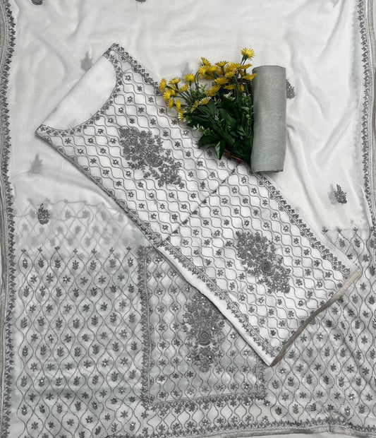 क्रेप स्किन विद ब्लैक सूट फ़ैब्रिक/ समर मार्केट कलेक्शन