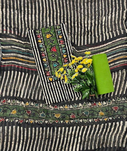 Cotton Green Suit Fabric / CKC Cotton Bazaar