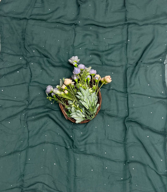 CKC 592 Georgette Teal Green Suit Fabric / CKC Georgette Suits