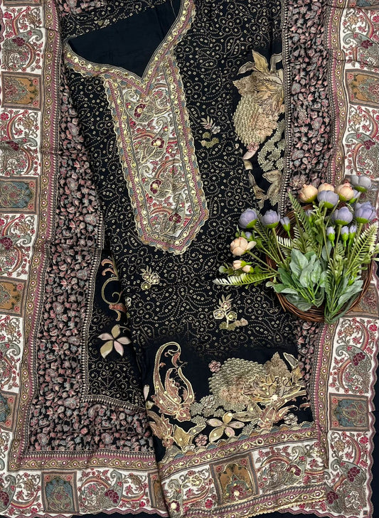 Muslin Black Suit Fabric / CKC Muslin Suits