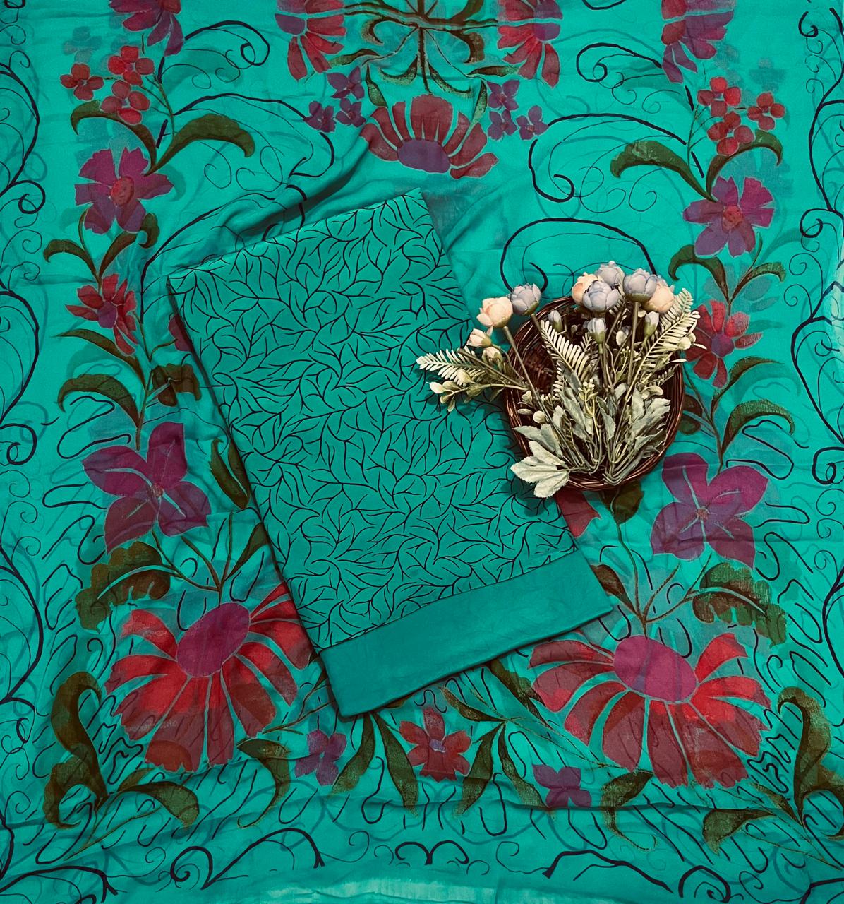 784A Crepe Sea Green Suit Fabric / CKC Crepe Suits