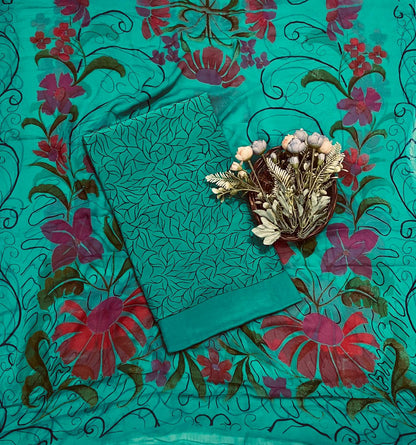 784A Crepe Sea Green Suit Fabric / CKC Crepe Suits