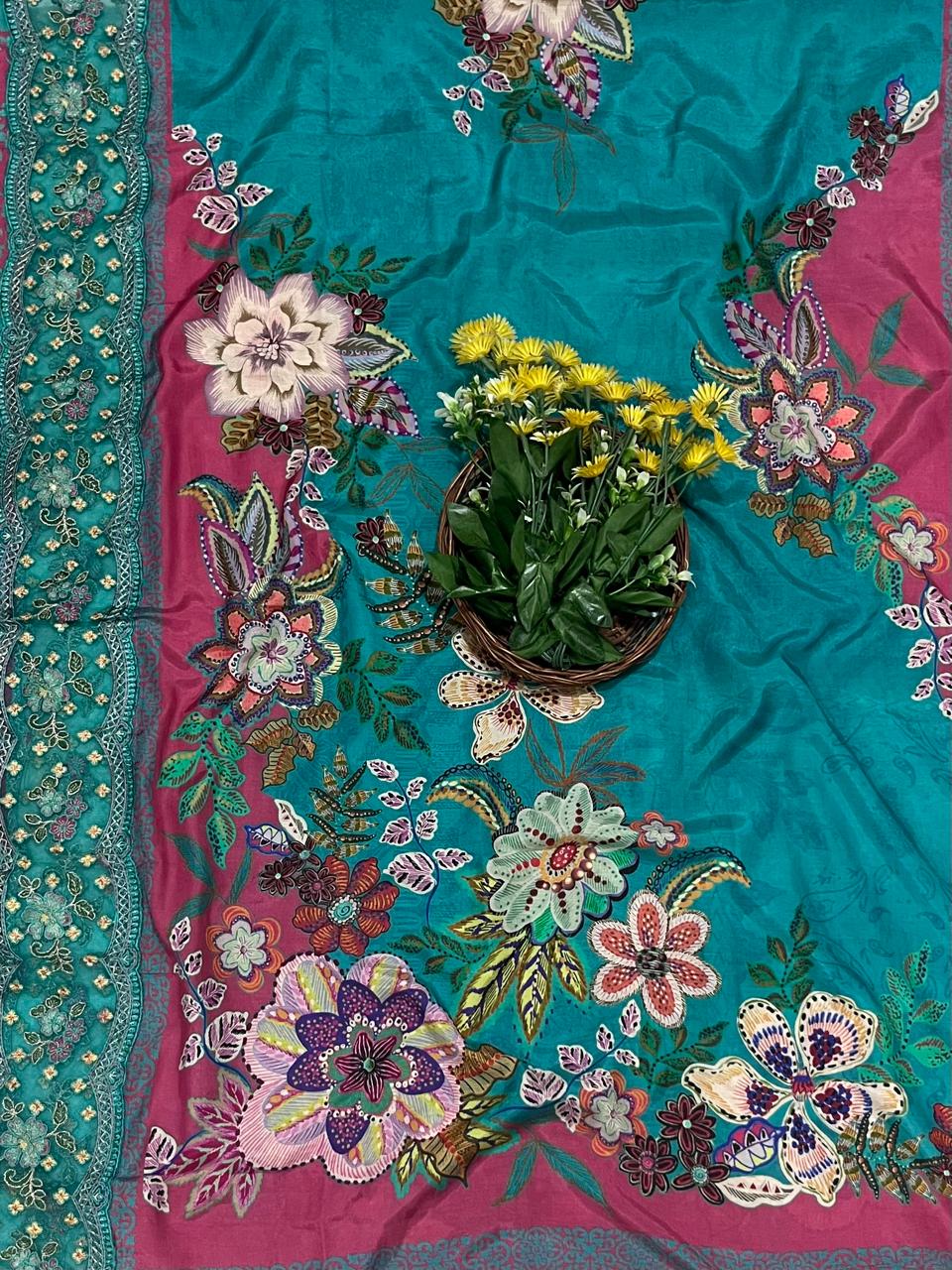 138A Cotton Dark Sea Green Suit Fabric / CKC Cotton Bazaar